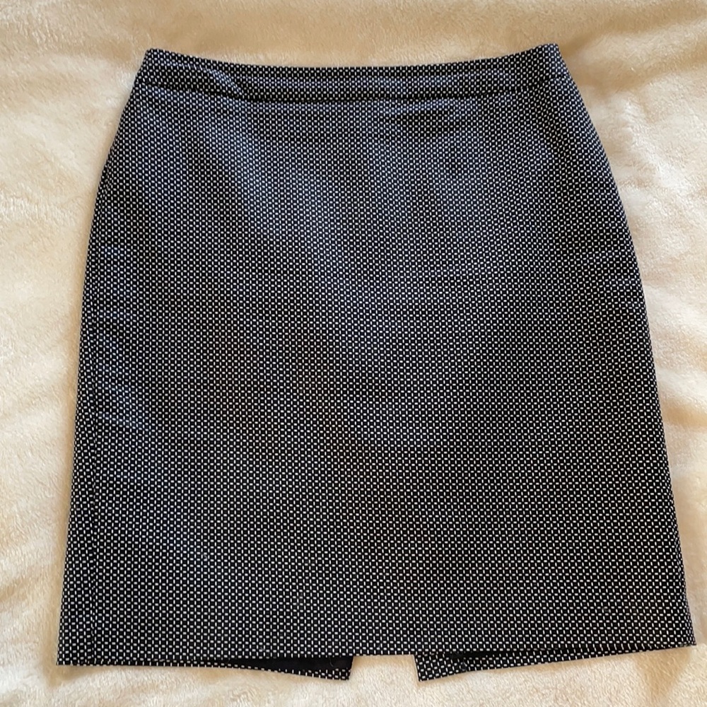 Liz Clairborne Work Dress Skirt Black White - Sz 8